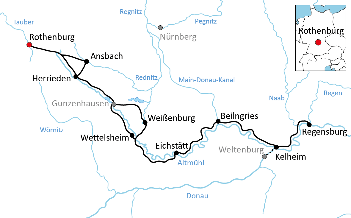 The Altmühl Cycle Path