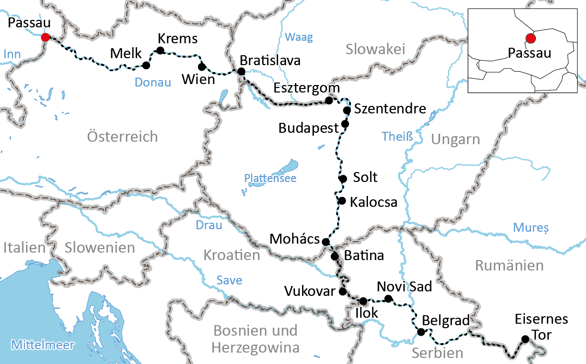 By Boat & Bike from Passau to Belgrade