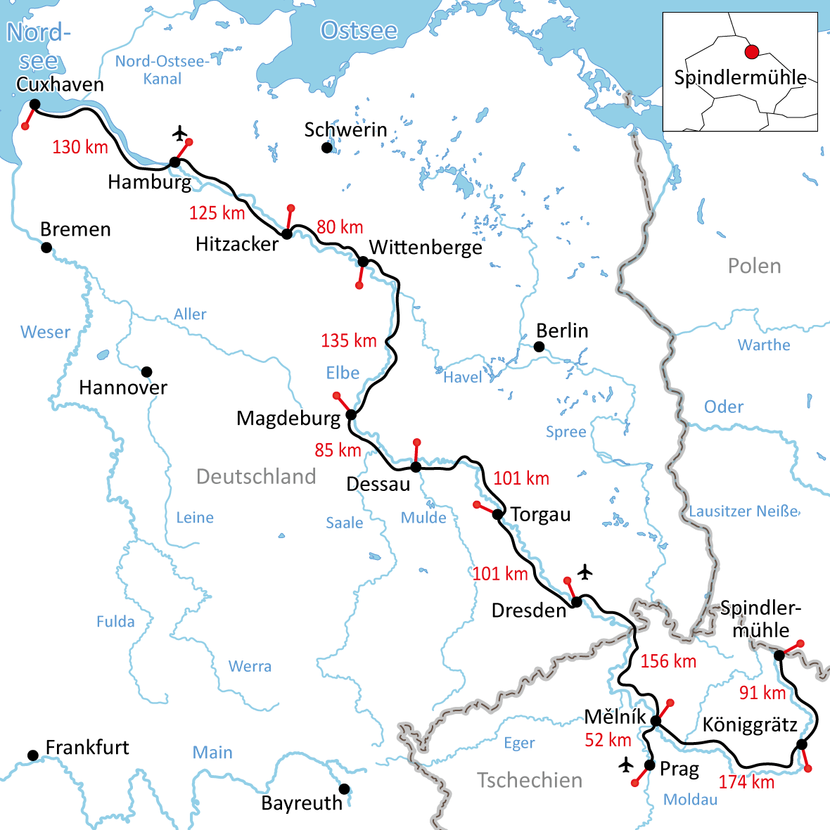 The Elbe Cycle Route  Cycling Holidays