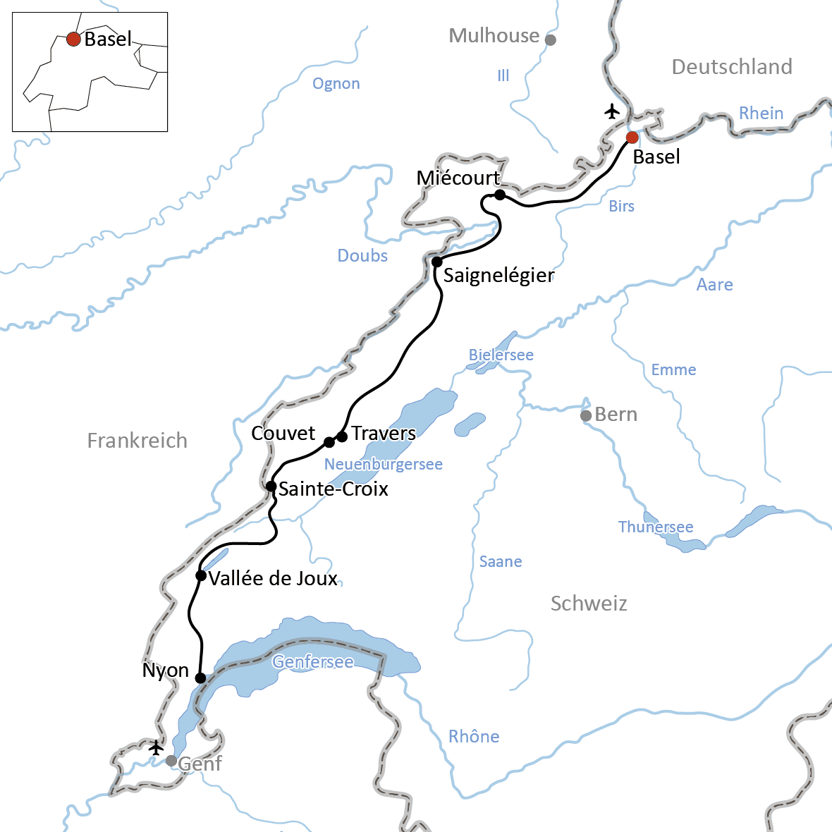 Cycling holidays in Switzerland: The Jura Route