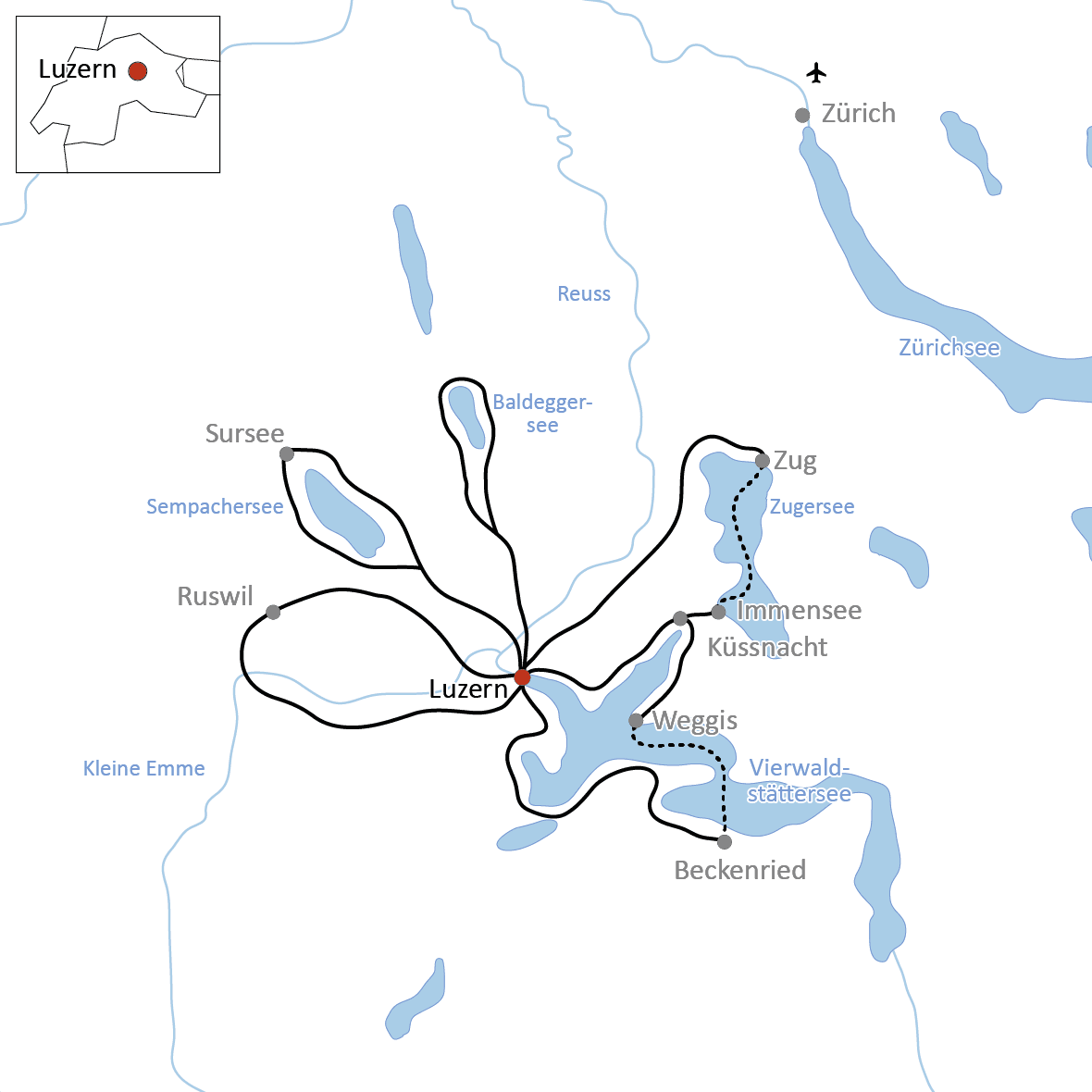 Cycling Tour at Lake Lucerne