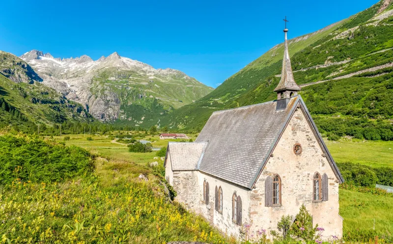 Anglican chapel near Oberwald