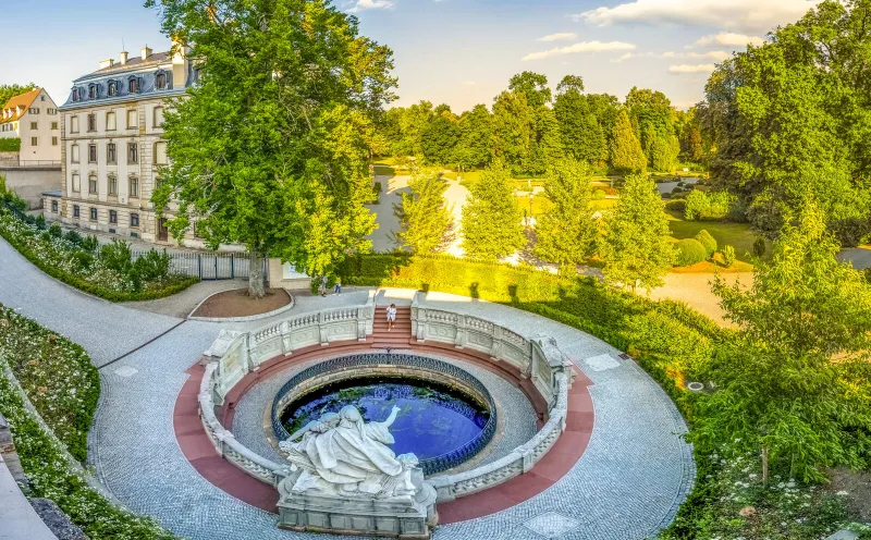 The source of the Danube in Donaueschingen