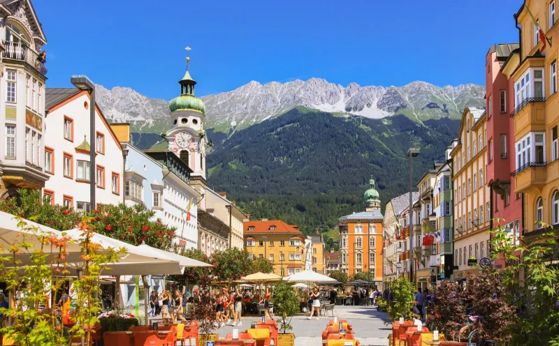 The Maria-Theresien-Straße in Innsbruck 