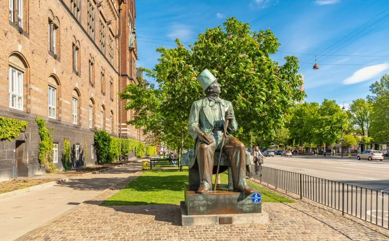 Hans Christian Andersen statue in Copenhagen