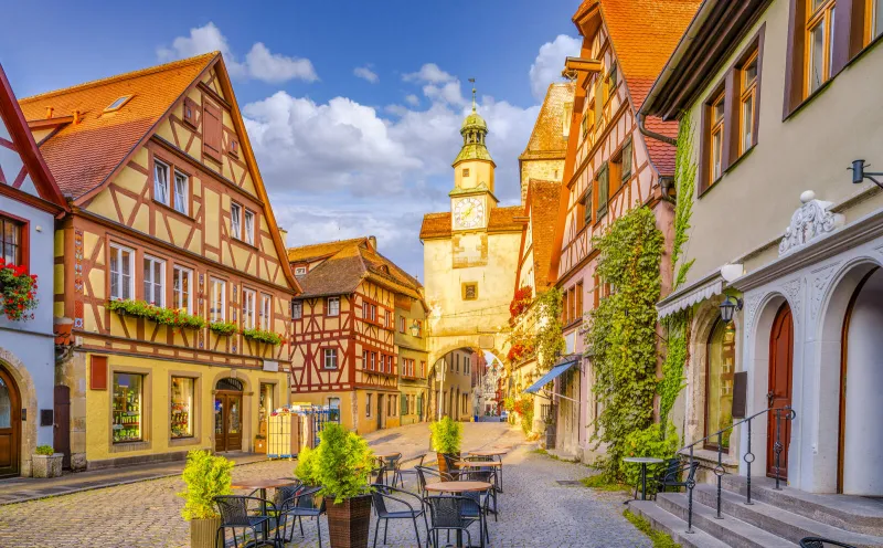 Markusturm and Roederbogen in Rothenburg ob der Tauber