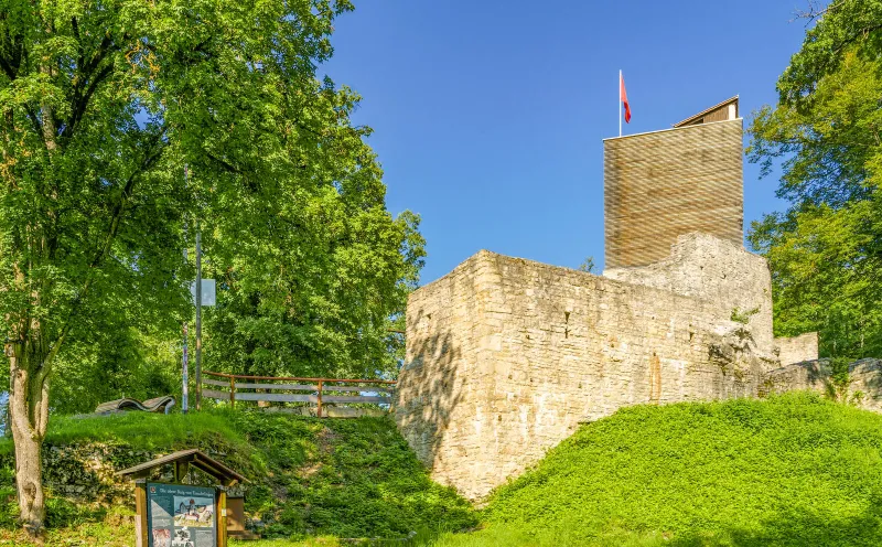 Upper Veste castle ruins in Treuchtlingen
