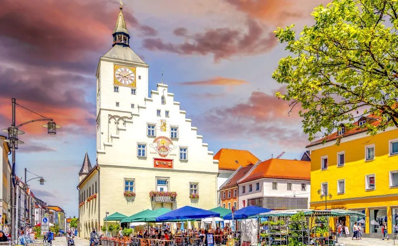 The old town hall in Deggendorf