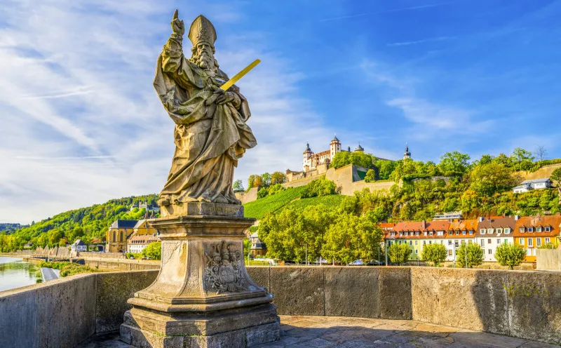 St. Kilian bridge statue in Würzburg