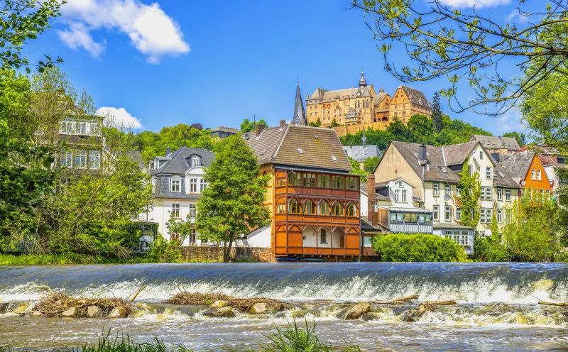 The Landgrave's Castle in the lively university town of Marburg