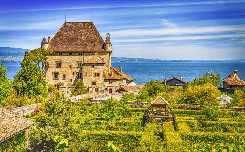 Garden of the five senses in Yvoire