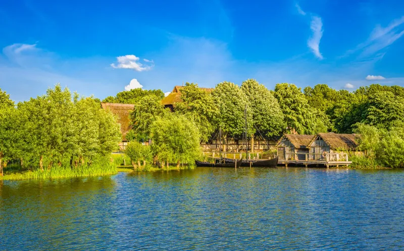 Wall museum with Slavic village in Oldenburg in Holstein