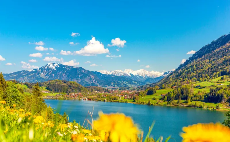 View of the Great Alpsee