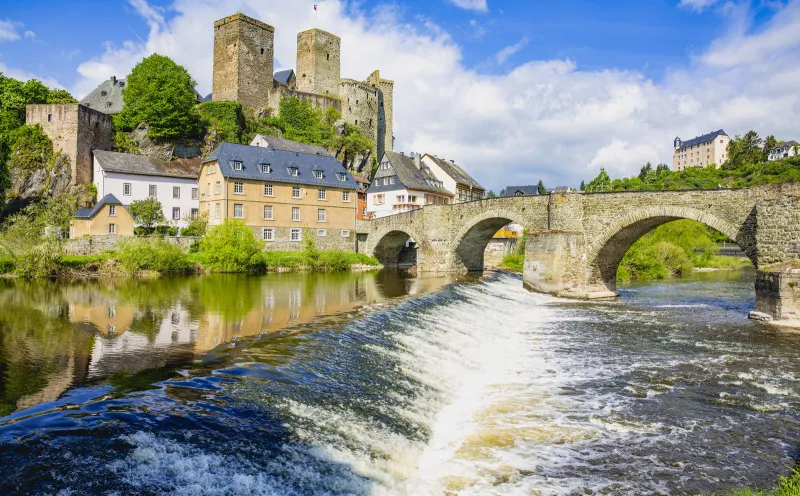The castle Runkel on the Lahn
