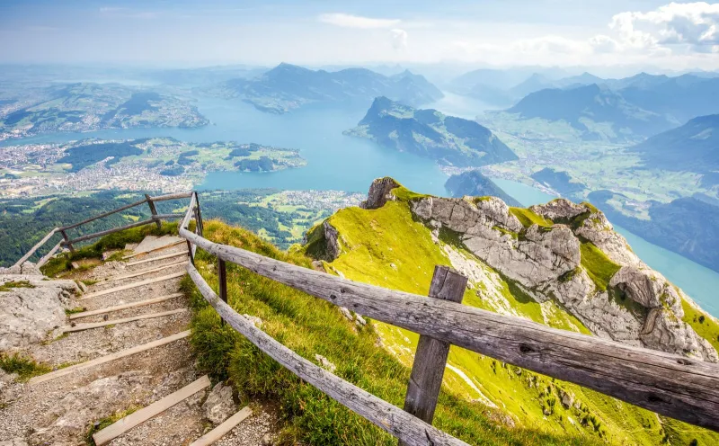 View of Lake Lucerne from Pilatus