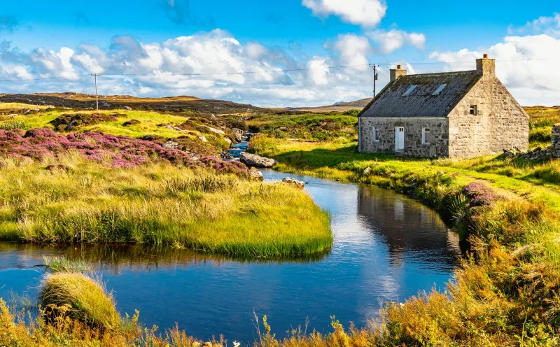 House by the river – North Uist Island