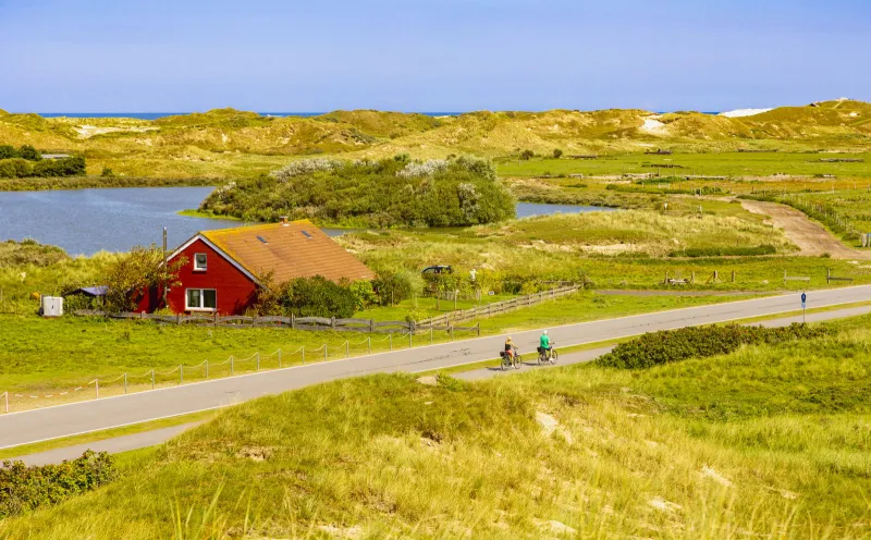 Cyclists on the island of Norderney