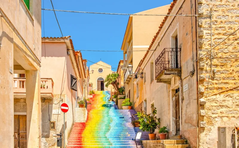St. Lucia staircase in Arzachena