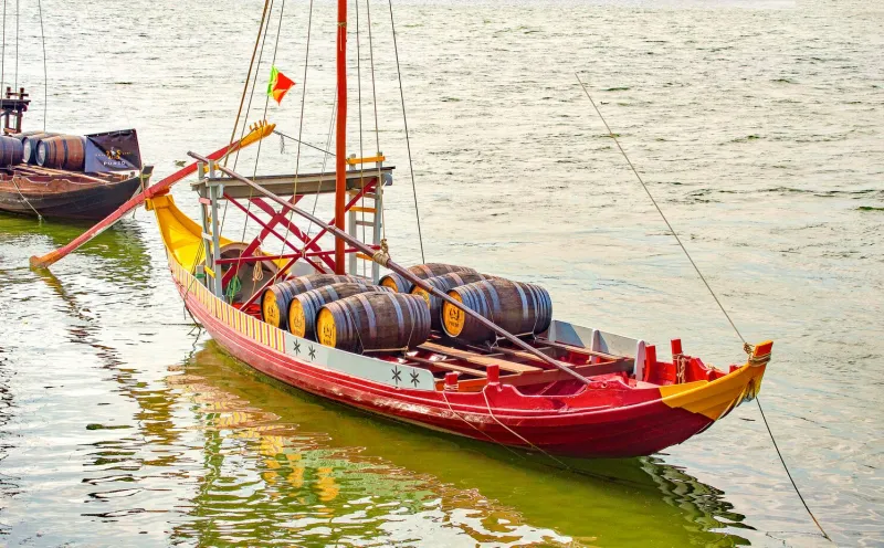 Transportation of the wine barrels