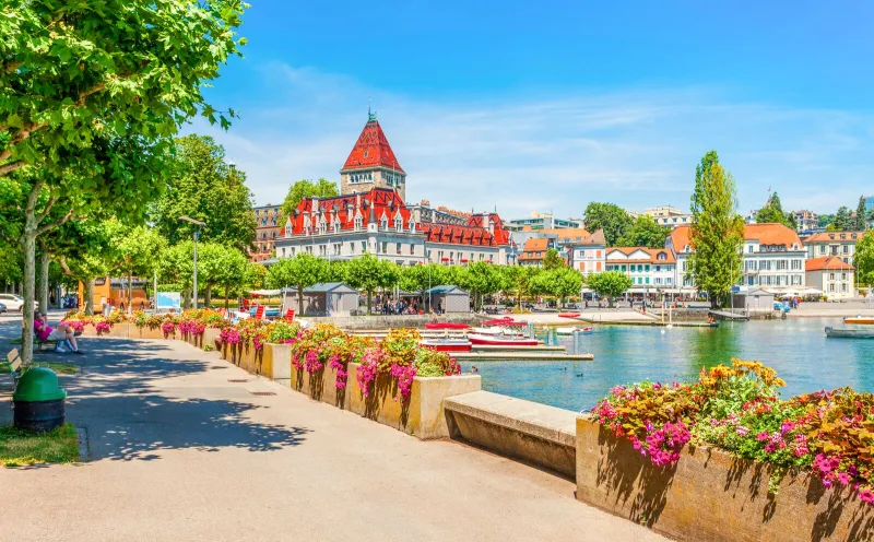 Ouchy Castle in Lausanne