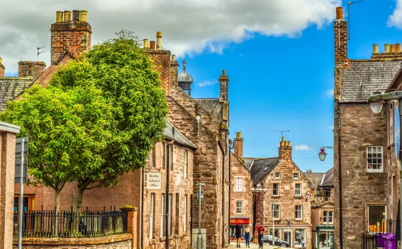 Old town of Kirriemuir, Scotland