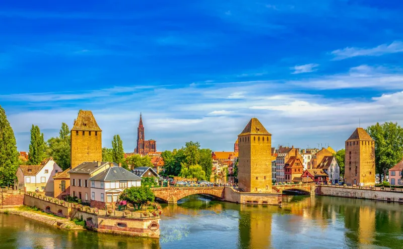 The Ponts couverts in Strasbourg