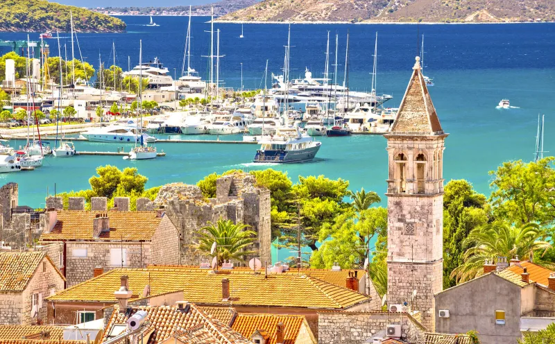 The old town centre of Trogir