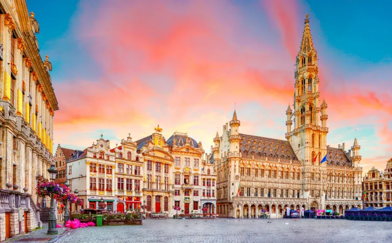 Grote Markt and city hall, Brussels