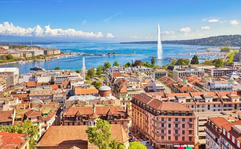 View over Geneva