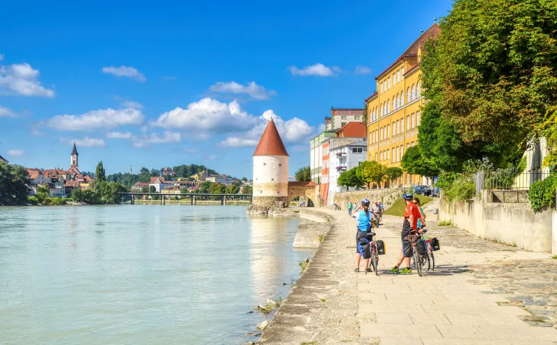 On the banks of the Inn in Passau