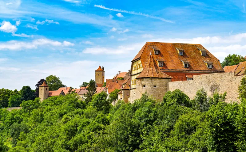 Rothenburg city wall