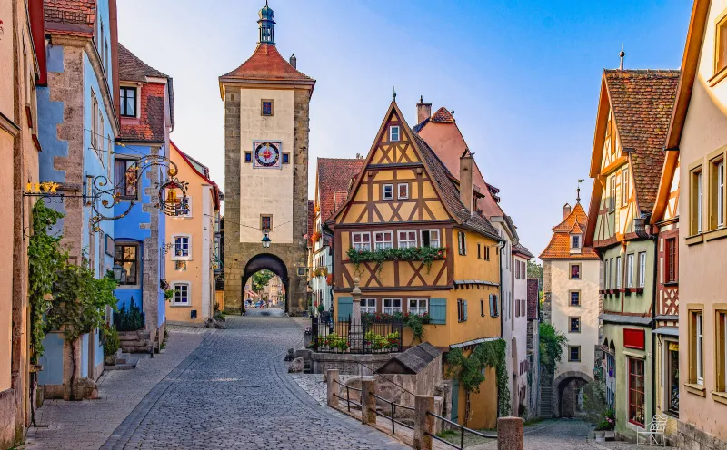 Plönlein Old Town Rothenburg ob der Tauber