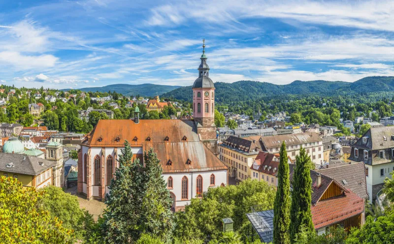 The collegiate church in Baden-Baden 