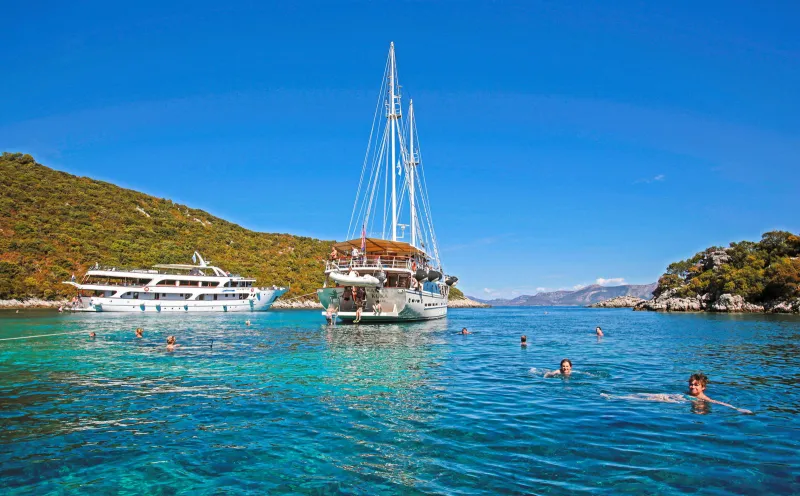 Last swimming break in the Kvarner Bay