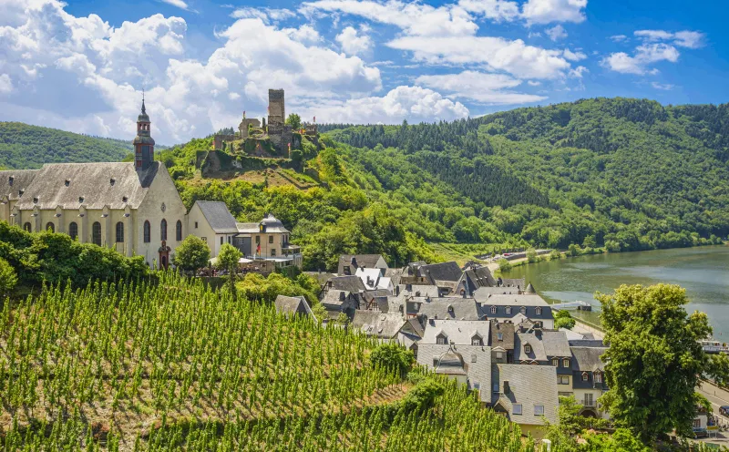 Beilstein on the Moselle and Metternich Castle