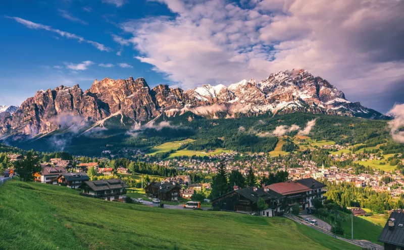 View of Cortina D'Ampezzo