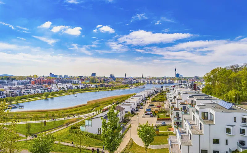 View of Dortmund and Phoenix Lake
