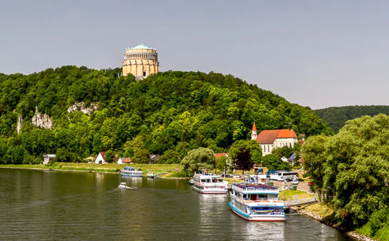 Kelheim, Liberation Hall, Danube, landing stage