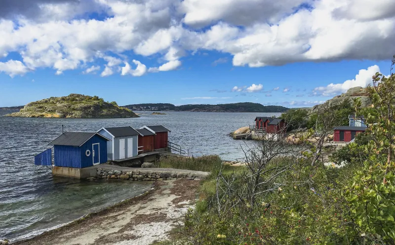 Boathouses near Kungsbacka