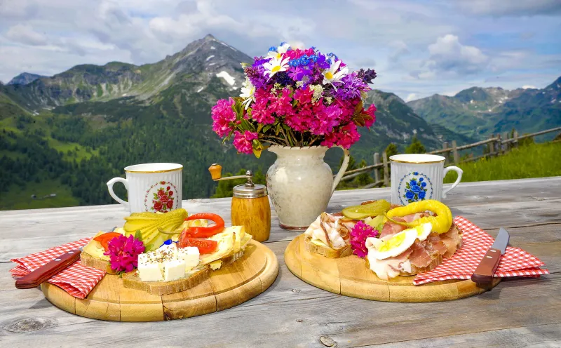 Brettljause, mountains