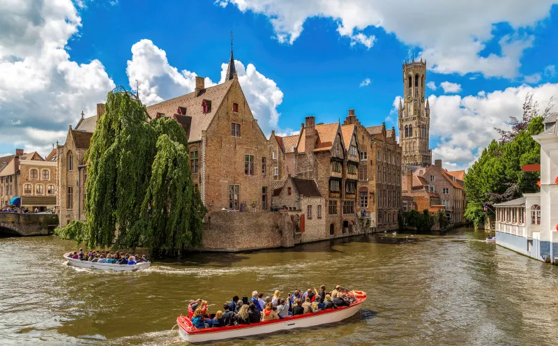 Bruges ship boat canal