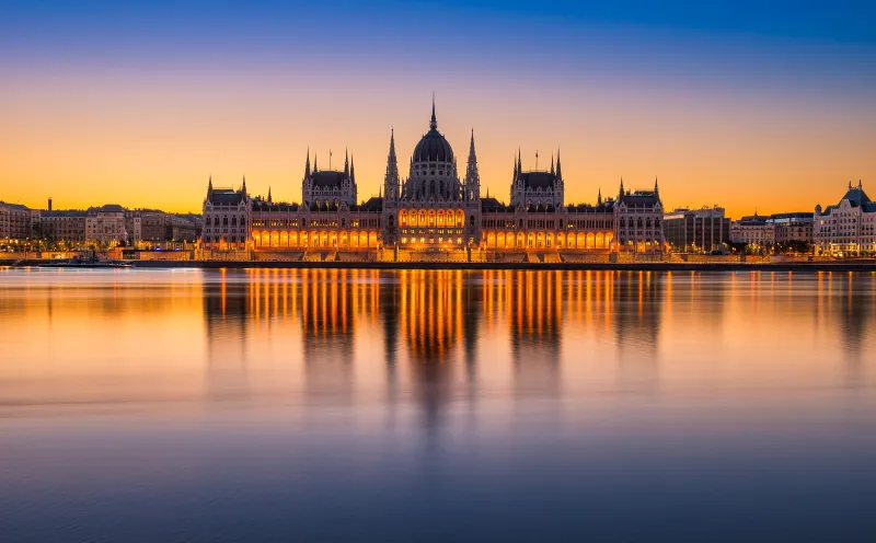 The Parliament building in Budapest