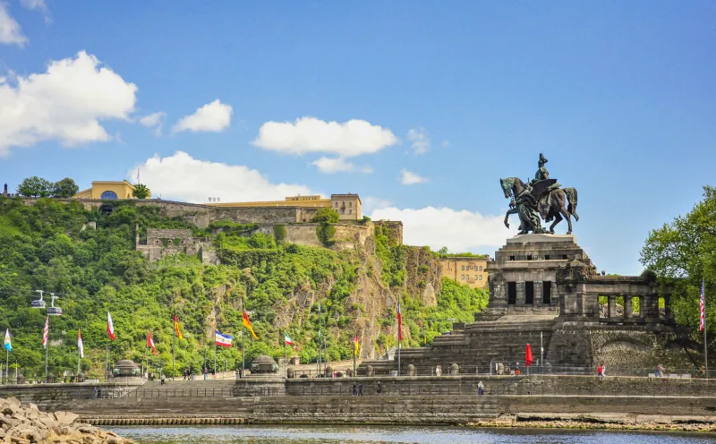Deutsches Eck (german corner) in Koblenz