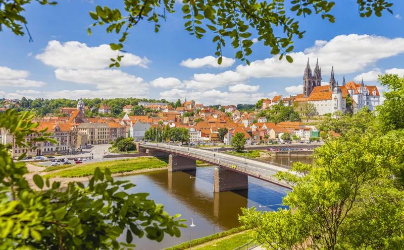  Meissen, Albrechtsburg Castle, Cathedral, Elbe