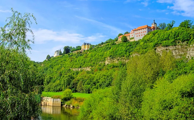 The Dornburg castles high on the Saale