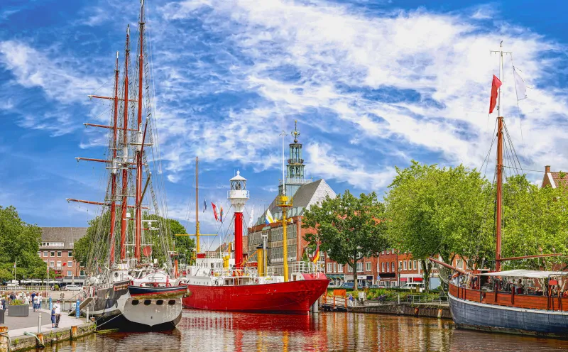 The Emden city harbor