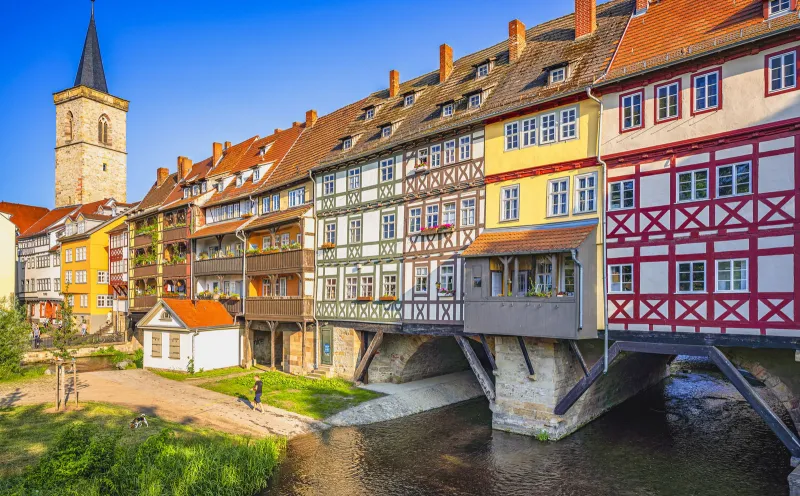 The Krämerbrücke in Erfurt