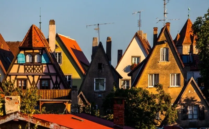 Rothenburg half-timbered house