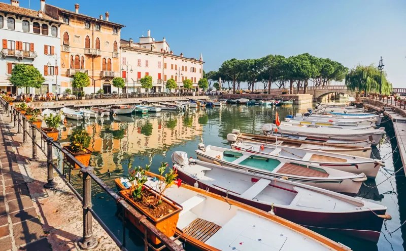 Boats and Harbour of Desenzano