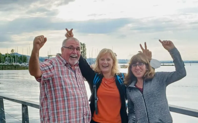 Christiane, Katja and Walter